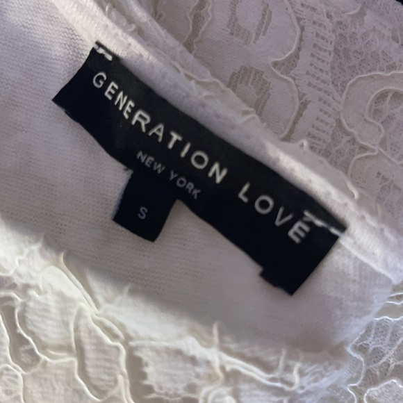 ❤️ 🆕 Generation Love One Shoulder Lace Linen Tank Small - Picture 5 of 5
